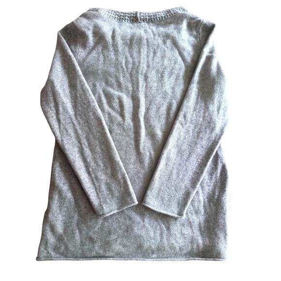 Lord & Taylor 100% Cashmere Gray Cowl Neck Sweater Women’s Size XL - Picture 2 of 6